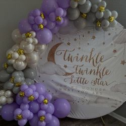 Gender Reveal Balloons Garland 