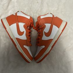 Orange high Dunks
