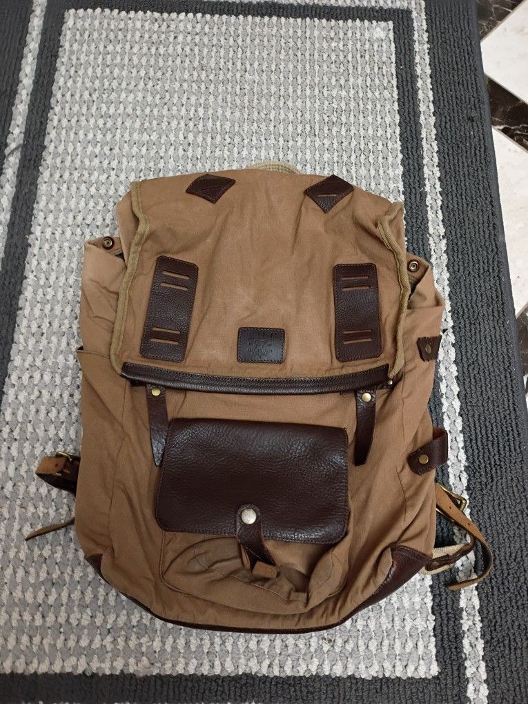 Will Leather Goods Canvas & Leather Backpack