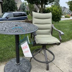 Table And Three Chairs Bar Height