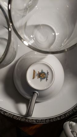 Noritake Fine Bone China Silvester Pattern 6340, $160.00