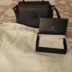 Versace Medusa Top Handle bag and Medusa Wallet
