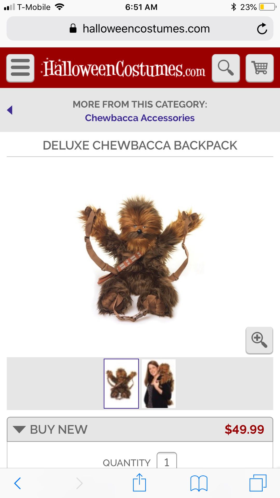 Star Wars Chewbacca Bookbag