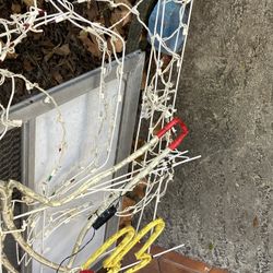 Lighted Reindeer And Sled 