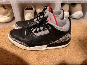2018 Jordan 3 “Black Cement” Size 13
