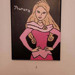 Original Painting Of Disney's Princess Aurora 