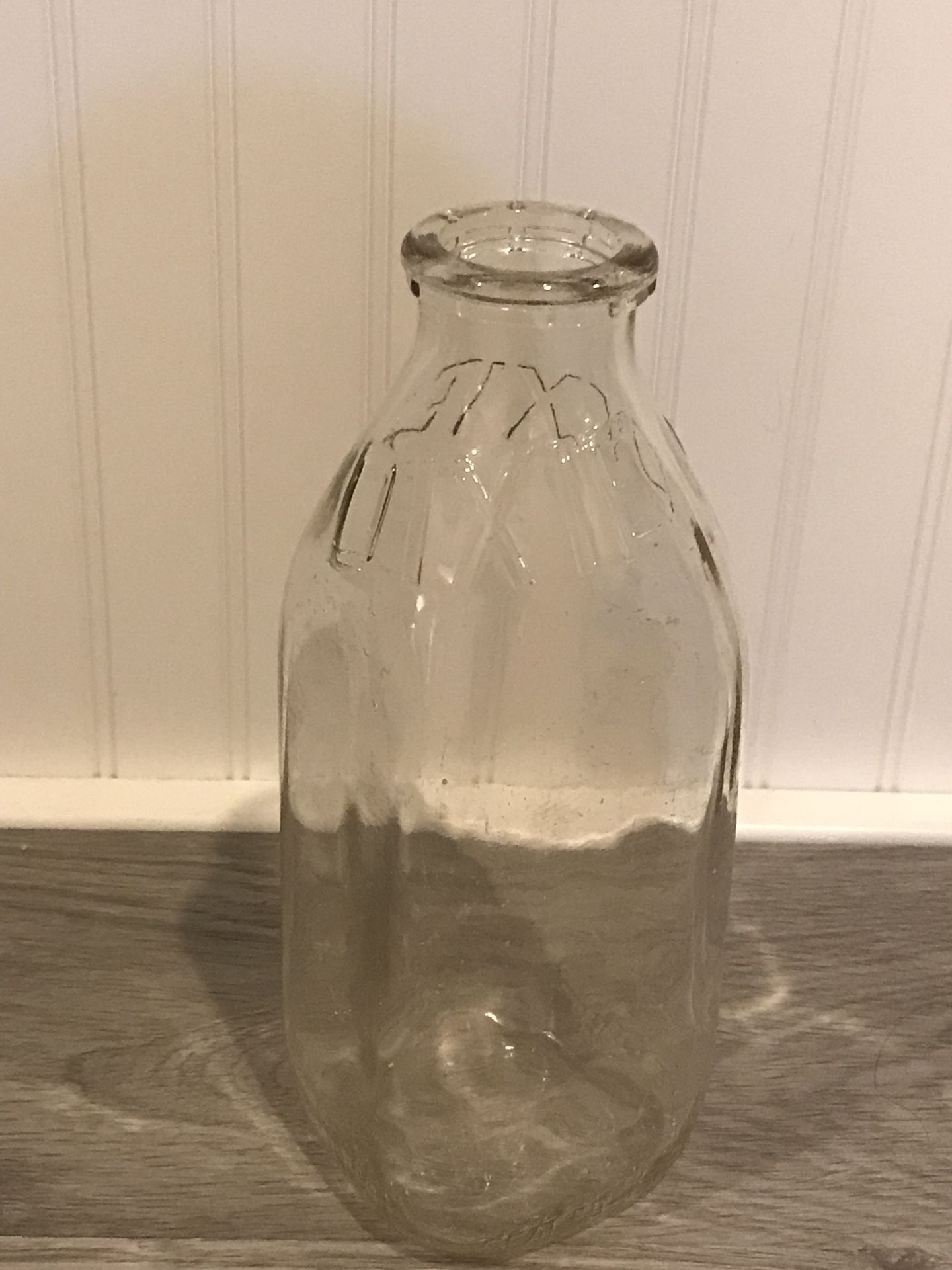Antique Glass Dixie Quart Milk Bottle