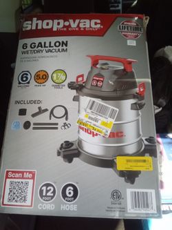 6 gallon wet/dry shopvac