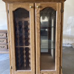 Portable Oak Wine Rack