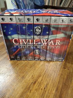 The Civil War , A Film By Ken Burns.  Complete 9 VHS Set