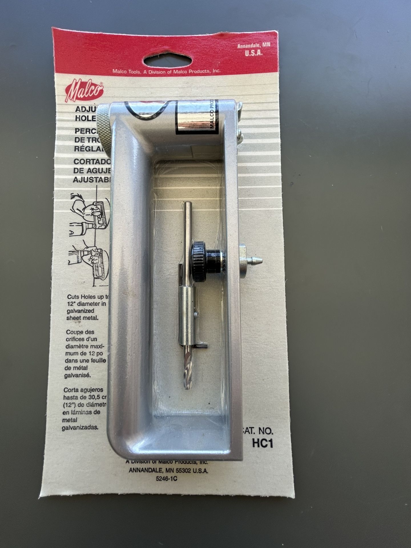 Adjustable Hole Cutter ( Malco Tools) #HC-1