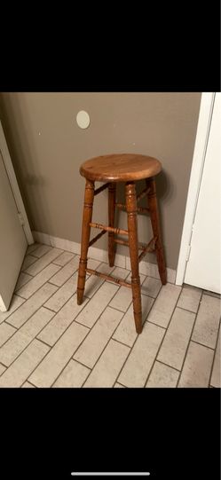 Sturdy wooden stool