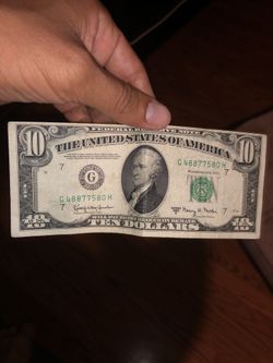Rare 10 dollar bill