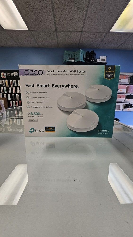 TP Link Deco M9 Plus Ac2200 Smart Home Mesh Wi Fi System