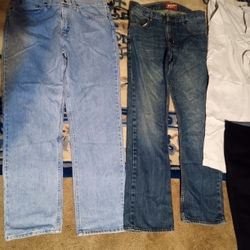 Jeans Men's Waist 36 Length Is 34 Shirts Waist Jeans 36