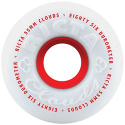 Ricta Clouds 55mm 86a Red Core 86 Durometer Skate Wheels