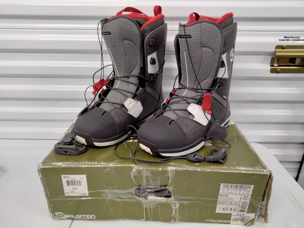 Salomon Snowboards Maori Men's Size 12 Boots Lightly Used
