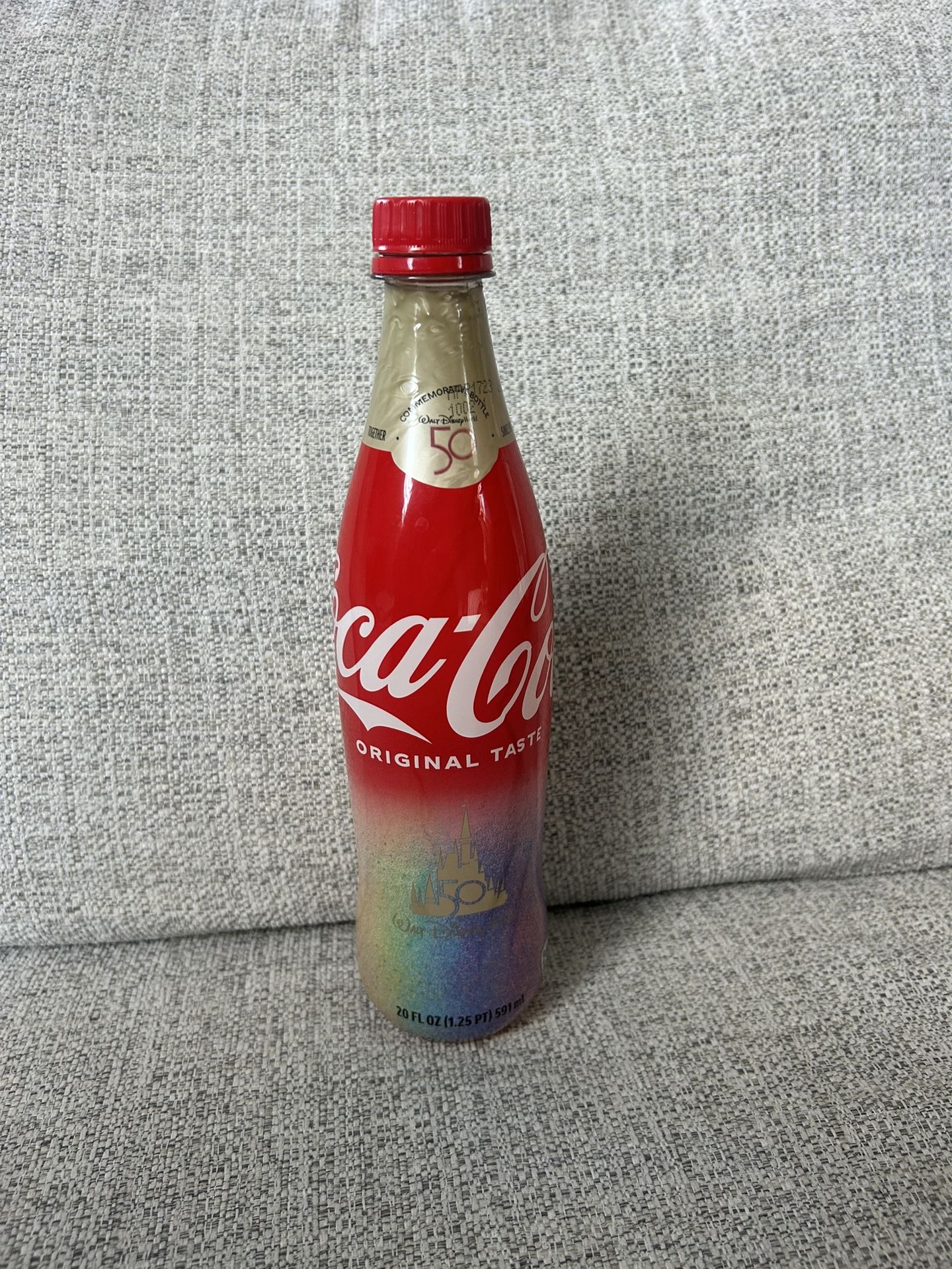 Walt Disney World 50th Anniversary Exclusive Coke Coca Cola Empty Bottle