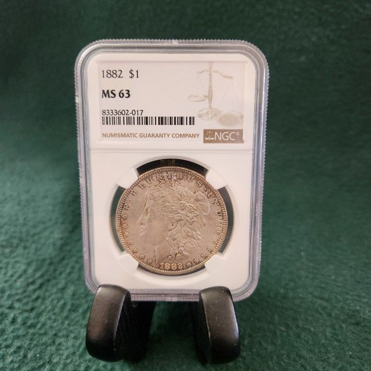 1882 MS63 Silver Morgan Dollar
