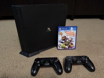 PS4 Pro 2TB SSD Bundle – 2 Controllers, Game + Extras – $200 OBO