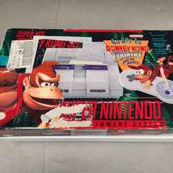 Super Nintendo Donkey Kong System Set CIB