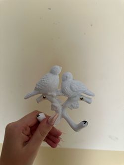 White bird key holders/coat hangers