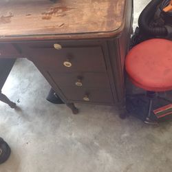 Antique Wood Desk