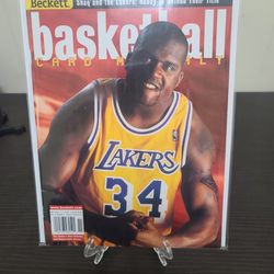 Shaquille O'neal Lakers NBA basketball Beckett magazine 