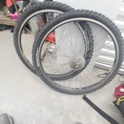 Two Awesome Bike Rims And Tires Sealed Bearings Mavics