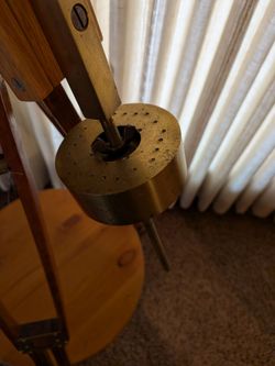 Old wooden tripod