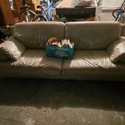 2 Seater Pleather Sofa