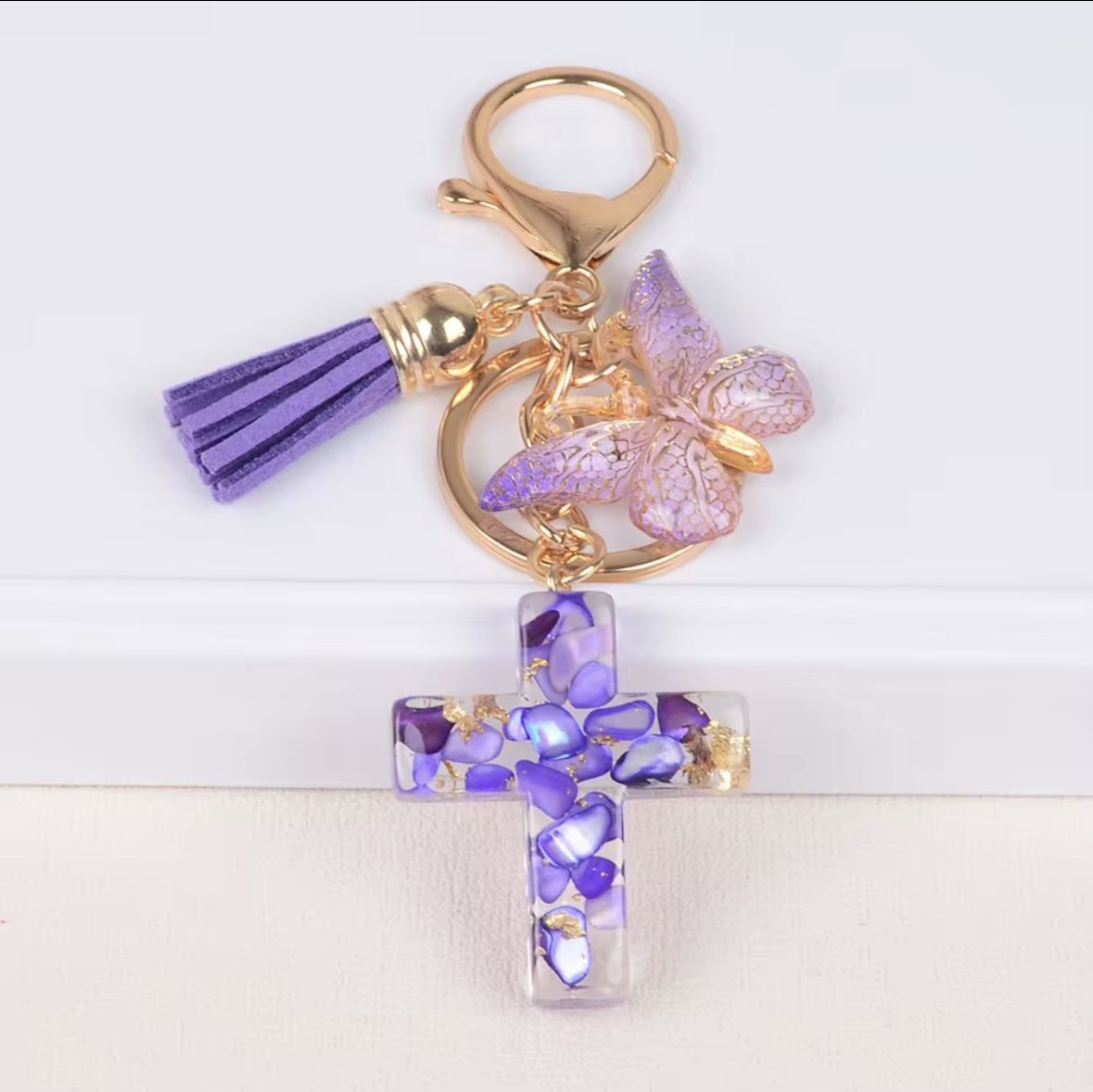 Cross Keychain