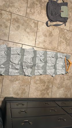 Gray Patterned Hanging Travel Organizer