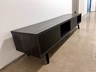 Mid-Century Modern TV Stand For 75" TVs, 16”H x 70-1/8”W x 15-9/16”D