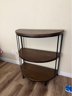 3-tier Half Round End Table