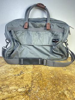 Vintage American Tourister Travel Bag - Dark Gray, Water-Resistant Canva 