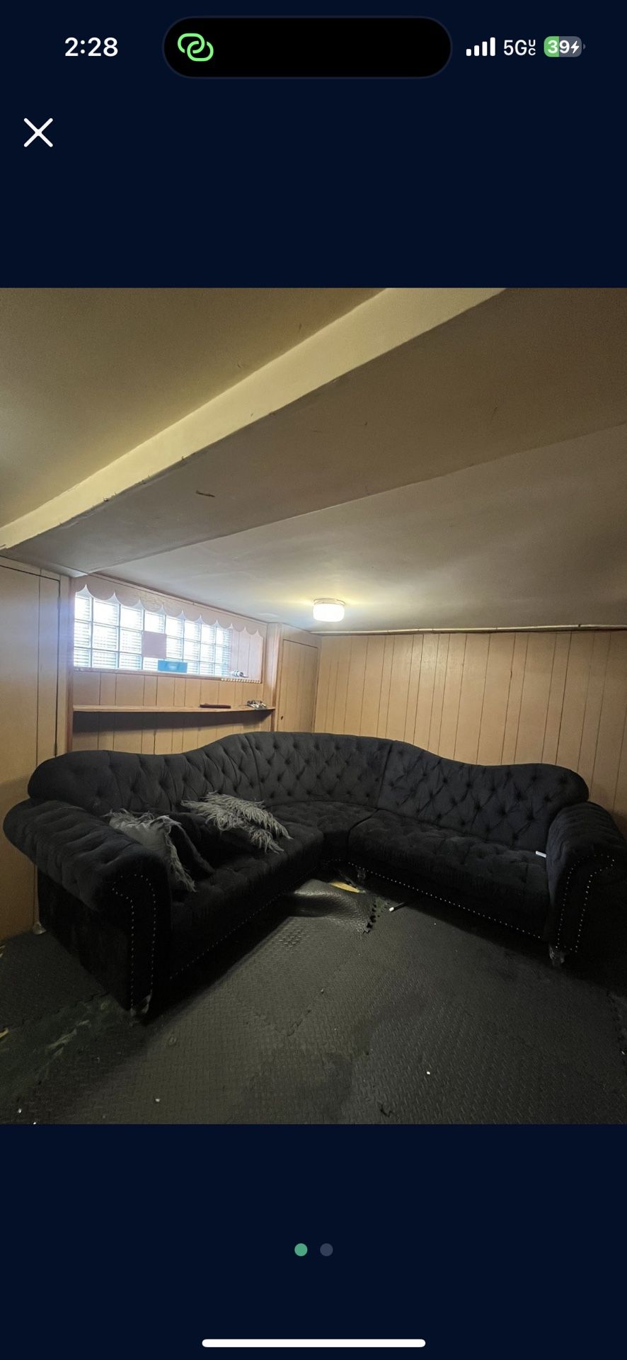 Black Sectional