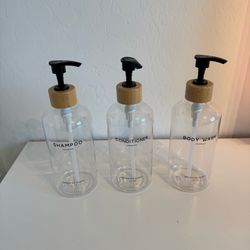 Empty Refill Bottles - Clear Plastic Bottles - 16oz - All Sold Together or Separately