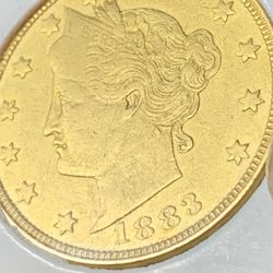 1883 Gold Racketeer Nickel 