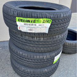 New Tires 205/65R16 Delinte DH2 For Sale, FINANCE AVAILABLE