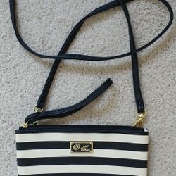 Betsey Johnson Striped Crossbody Bag/Wristlet