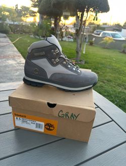 Men's Timberland Euro Dub Boots (Gray) - Size 8.5 - W/ OG Box