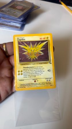 Zapdos Holo Pokémon Card 15/62