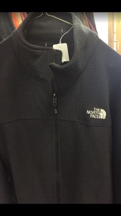 Mens northface black fleece sweatshirt zip up jacket Xl