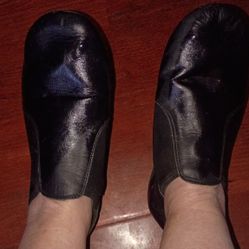 Blk Leather jazz Shoes Size 9.5