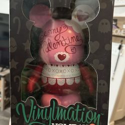 Disney Mickey Vinylmation LOVE Hearts Be My Valentine Holiday 9" RARE / LE 800