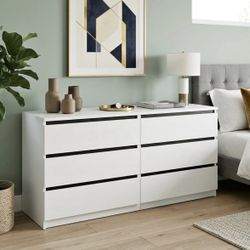 White 6 Dresser Drawer