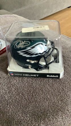 Jalen Hurts quarterback Philadelphia Eagles nfl Autographed Fanatics Authentic Riddell Speed Mini Helmet new authentic signed memorabilia