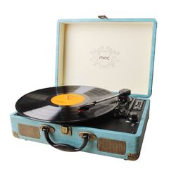 Record Player, Miric Turntable Bluetooth for Vinyl Records 3 Speed with Two Dual Stereo Speakers Belt Drive Turntable with Headphone, RAC ,USB/SD Car