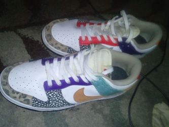 Nike Dunk Low Multi-Pattern Sneakers